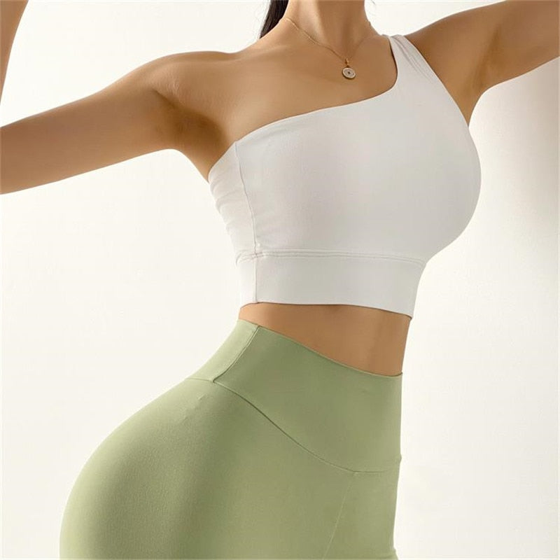 One Shoulder Sports Crop