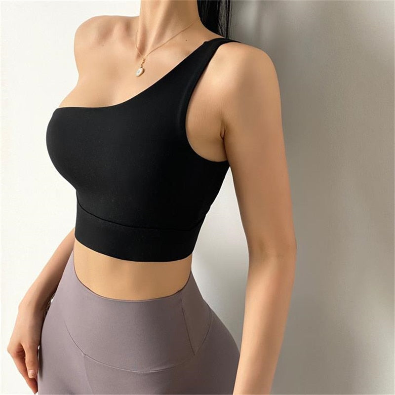 One Shoulder Sports Crop